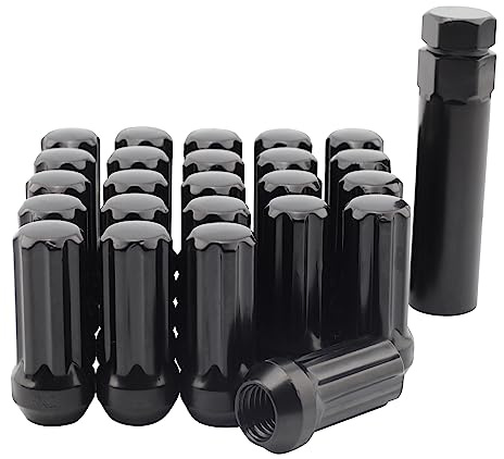 Set of 24, 14x2.0 Spline Lug Nuts Fits 2003-14 Ford Expedition Lincoln Navigator 2004-14 F150