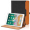 Custodia peri iPad 9,7'' 2018/2017 (6a/5a Generazione) / iPad Air 2/ Air 1 / iPad Pro 9,7 Pelle Tablet Case, Multi-Angli Supporto Pieghevole Cover Protettiva con Tasca, Auto Sveglia/Sonno - Nero