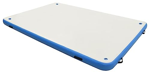 vidaXL Aufblasbare Schwimmmatte Blau und Weiß 300x150x15 cm