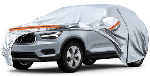 Bâche Voiture Étanche Compatible avec Dacia Duster Peugeot 3008 Citroen C5 Aircross Nissan Qashqai, Housse de Protection Voiture Extérieur Respirante Contre Pluie Soleil Poussière