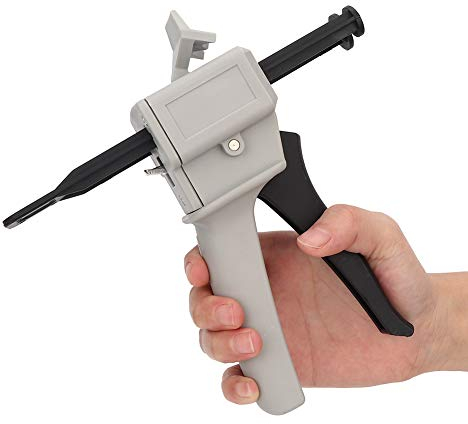 DEWIN Epoxid Klebepistole, 50 Ml AB-Griff Spread Dispensing Gun, Gemischtes Universelles 1:1- Und 2:1-Klebstoffauftragsgriffwerkzeug, 10:1 Presse Pistole Kartuschenpistole