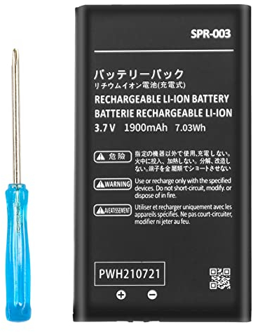 [Mise à niveau 1900 mAh] Batterie de rechange pour 3DS XL SPR-003, YISHDA New 3DS XL RED-001 SPR-A-BPAA-CO et Nintendo 3DS LL SPR-003 avec outils..