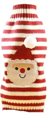 AD-BCrbgen Dicker Hundepullover. Warmer Strick-Rollkragenpullover for kleine Hunde, mittelgroße Hunde, große Hunde, Golden Retriever-Hundebekleidung (Color : D, Size : M)