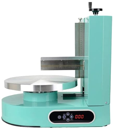 URJWAN Cake Cream Spreading Machine, Automatic Cake Machine, Smoothing Scraping Machine Portable Cake Icing Machine, Adjustable Cake Icing Smoother Tool for 4-12 Inch Cake,Green