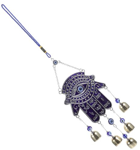 OFFSCH Suspension Murale Métal avec Œil Malin Carillon Éolien Décoratif pour Intérieur Et Extérieur Ornement Élégant pour Jardin Et Chambre