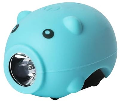 Editbar Lumière LED pour trottinette pour enfant - Rechargeable par USB - Lumière d'avertissement LED - Triple mode avec klaxon - Étanchéité IP64 - Pour scooter et poussette - Bleu