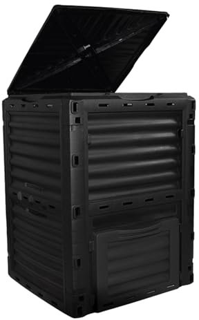 Genérico Compostadora, Contenedores de Abono for Exteriores, Contenedor de Abono Grande for Exteriores, 80 Galones (300 L) de Fácil Montaje y Compostaje de Residuos de Cocina
