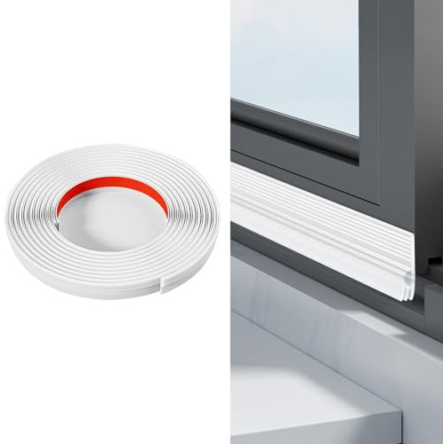 SHUOHONG Burlete Puerta Entrada, Aislante Puertas de Entrada, Burletes Para Puertas, Autoadhesivo Silicona Aislante Insonorizarburletes, Antipolvo Prueba de Viento y Agua 200cm (Blanco)