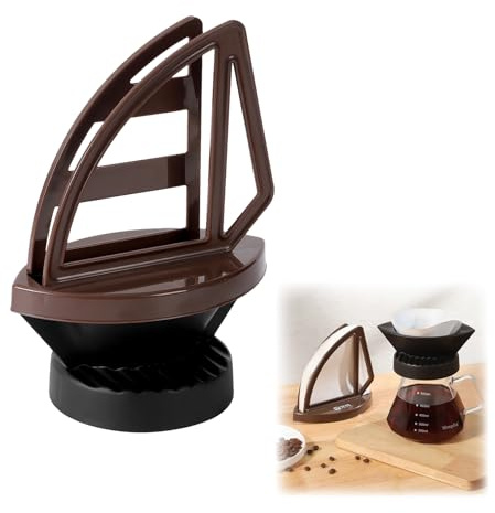XJLyaya 2 Pcs Filtre Cafe, Porte Filtre à Café, Rangement des Filtres à Café, Porte-Filtres en Papier en Forme de Voilier Créatif 10 x 15,4 x 21 Cm, Adapté Camping, Voyages, Bureau, Maison