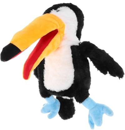ORFOFE Weiche Plüsch Handpuppe Großes Mund Tierfigur Puppenspielzeug für Kreatives Storytelling Handspielzeug Fantasie und Beruhigung für Eltern Junge Mädchen Interaktion