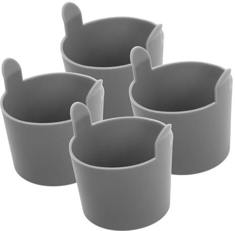 SAFIGLE 4 piezas Molde de Silicona para Muffins y Huevos Escalfados Resistente al Calor Antiadherente para Freidora de Aire Vaporera y Horno Diseño Flexible y Fácil de Limpiar