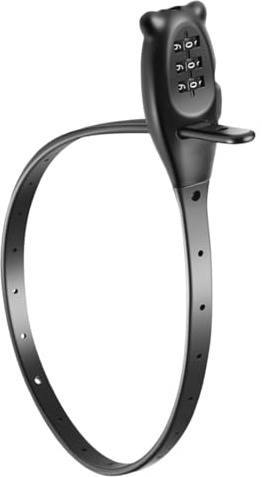 Zip Tie Lock - Combination Adjustable Cable Strap, Security Chain, Portable Safety Device, Flexible Steel Cord, durabled Locking System | Protective Gear For Helmet Scooter Door Gate Skis Bike Strolle