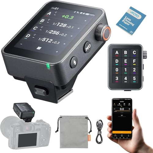 Godox X3 Pro N X3PRO-N Disparador Flash TTL Inalámbrico para Nikon, Sistema 2.4GHz X, Bluetooth & App Control, Pantalla Táctil, HSS, Shutter Control, Carga Rápida USB-C para Nikon Cámara | Sistema 2.4GHz X, Bluetooth & App Control, Pantalla Táctil, HSS, Shutter Control, Carga Rápida USB-C para Nikon Cámara