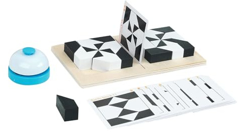 Juego de Bloques de construcción de Madera, Innovador Juego de Pensamiento en y Negro con Sofisticado Entrenamiento Bloque de Aprendizaje para Desarrollo, combinación de resolución de Problemas