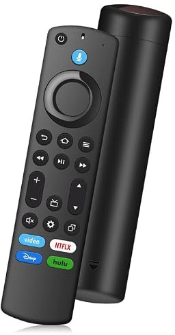 Telecomando vocale di ricambio per Fire Insignia TV Stick (2a/3a generazione)/4K/Lite/4K Max/Cube, telecomando compatibile con tutti i TV Stick della serie Fire, per Smart TV di terza generazione