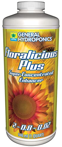 General Hydroponics Floralicious Plus, Vitality Plant Food, 2-0.8-0.5, 1 qt.