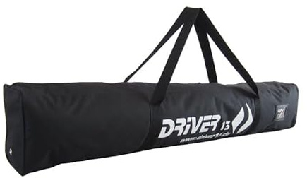 Driver13 Kinderskitaschen Skitaschen 120 cm Kind in Deutschland Designed (schwarz)