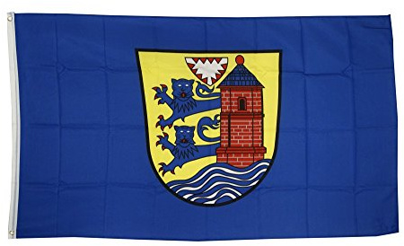 Flaggenfritze Fahne/Flagge Deutschland Stadt Flensburg + gratis Sticker