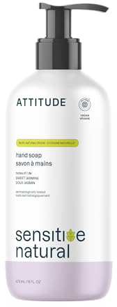 ATTITUDE Hand Soap for Sensitive Skin with Oat and Chamomile, EWG Verified, Dermatologically Tested, Vegan, 473 mL