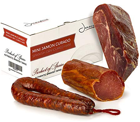 Jambon Serrano Cru Désossé 1 KG + Lomo (Longe) Duroc Naturel 250 gr + Chorizo Paprikawurst 200 gr - Jamon Serrano Jamonprive
