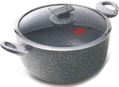 CASSERUOLA REGINA DI PIETRA CM.26 CON COPERCHIO VETRO