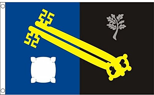 AZ FLAG - Surrey County Flag - 2x3 Ft- 100D Polyester County Of Surrey - England Banner with Two Metal Grommets - Fade Resistant - Vivid Colors - 2' x 3' Feet - 90x60 Cm