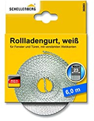 3er-Set Schellenberg 36003 Rollladengurt 23mm/6,0 m weiß