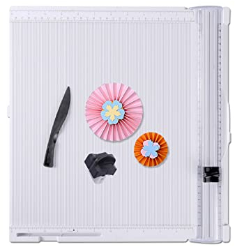 Planche de score 30,5 x 30,5 cm avec 2 lames de rechange pour pliage et marqueur, couverture de livre, boîte cadeau et photo