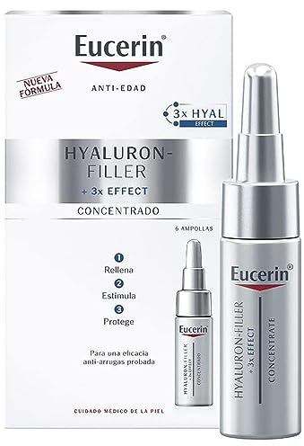 Eucerin Hyaluron-Filler Concentrate 5ml, 6 Ampoules, Innovative Face Serum that Fills, Stimulates and Defends, Concentrated Anti-Ageing Serum with Hyaluronic Acid
