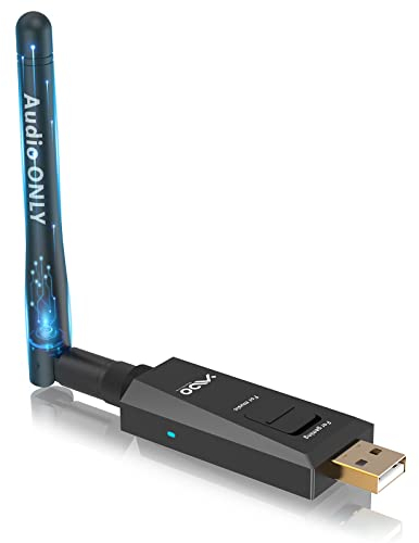 YMOO B10Pro Adaptador Bluetooth USB 5.3 para PS5, Aptx Baja Latencia HiFi Audio, Transferir Música/Llamadas Desde PS5/PS4/Windows/IOS/Linux a Auriculares/Altavoz