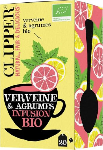 CLIPPER - Infusion Verveine Agrumes - Bio - 20 sachets