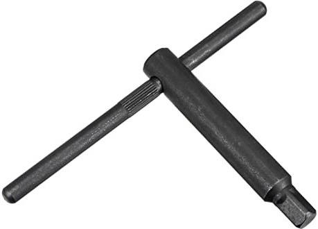 sourcing map Drehfutterschlüssel 14mm Vierkantschlüssel L125x220mm | Für Fräsmaschinen, 14mm
