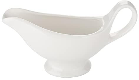 Sauciere Porzellan Weiß Milch Krug zum Servieren für Sojasauce Dip Soßenschale Salat (Weiß)