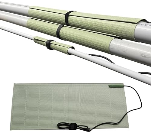 PVC Heating Blanket by Rama Corporation - Temperature Controlled conduit Heater Wrap for 1/2 to 1-1/2 Conduit - 120 Volts, 200 Watts Cable With Thermostat - USA Made Pipe heating Blanket