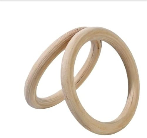 Turnringe 2 Teile/Paare Holz Holz Ring 1,1 Tragbare Gymnastik Ringe Gym Schulter Kraft Hause Fitness Training Ausrüstung