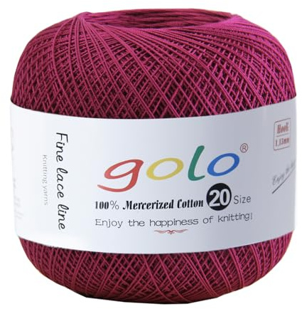 golo Häkelgarn 20 für Handgestricktes Häkelgarn Gewinde Häkeln 213