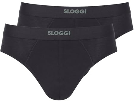 Sloggi - Men Ever Ease Herren Slip – 2er Pack, Thermoregulierend, Natürliche Materialien, Perfekte Passform