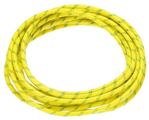 QUARKZMAN 14 AWG Silikon Elektrokabel 2 mm² 3 Meter Flexibles Hochtemperatur Geflochtenes Kabel Verzinnter Kupferdraht für Industrie KFZ DIY RC-Autos Boote LED Licht Gelb Grün