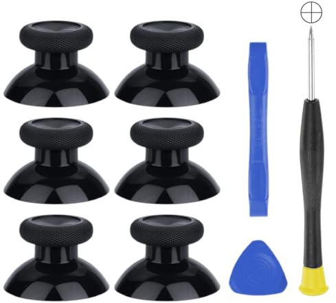 WeddHuis 3 pares Palancas Analógicas Joysticks Texturizados herramientas, compatibles con el controlador PS5 Thumbsticks, para Pulgar, joystick