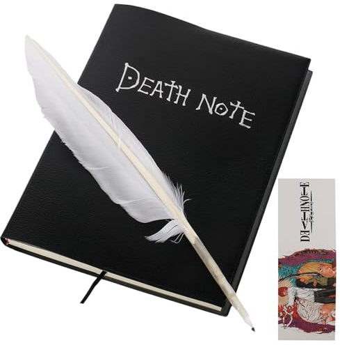 XTDMJ Death Note Libro, Death Note Merch Date taccuino basics per pianificazione, quaderno a righe, Death Note per cosplay, fan di anime, ufficio, regali scolastici, studenti