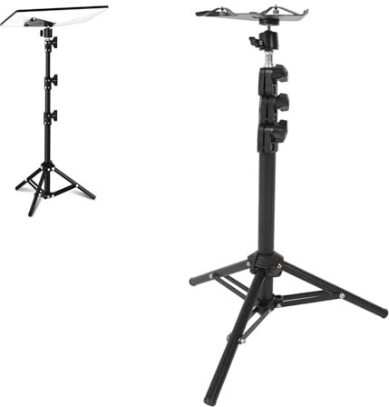 Starlinkmini Stativmontage mit Rohradapter, Antennenverstellbares Pole Stativständer Rechteckige Satellitenschale, RV Reise Tragbares Starlinkmini Stativ Mounting Kit für Outdoor