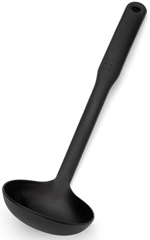 Nylon Ladle – 38cm Heat-Resistant Serving Spoon for Soup & Sauce – Lightweight, Dishwasher Safe & Non-Stick Cookware Safe (LADLE)