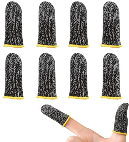 8er-Pack Fingerhüllen, PUBG-Fingerhüllen, Game-Daumenhüllen, ultradünne, schweißfeste Fingerhüllen, empfindlich und atmungsaktiv, geeignet für alle Spiele und Mobilgeräte