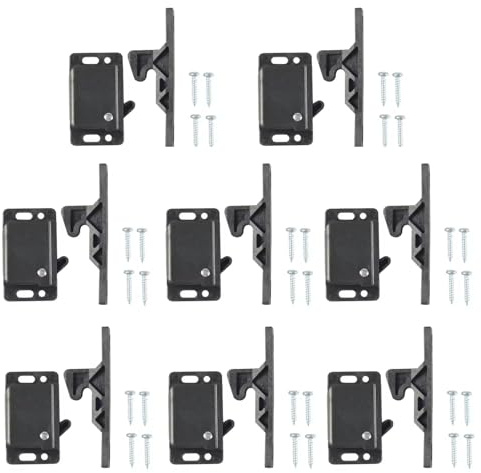 8 Stück Möbelschnäpper, Türriegel mit Touch-Entriegelung, Schranktür Verriegelung, Wohnmobil-Schubladenriegel, Türschnäpper für Schränk Schranktüren, für Schublade Schränke Zuhause Möbel