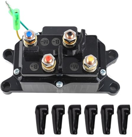 Lvifloae 12V 250A VEHÍCULO BEACH Solenoide Relé eléctrico Electrice Relé Imploadera Improteo Kit control remoto inalámbrico para vehículos UTV y remolques de construcción de acero