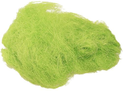 Sisal Frühlingsgrün Dekogras 300g – Naturmaterial für Dekoration, Basteln, Frühjahrsdeko, Osternest