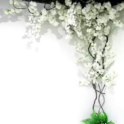 Albero Artificiale di Fiori di Ciliegio - Decorazione Realistica di Fiori Finti per Matrimoni, Feste, Esterni e Soggiorno di Casa