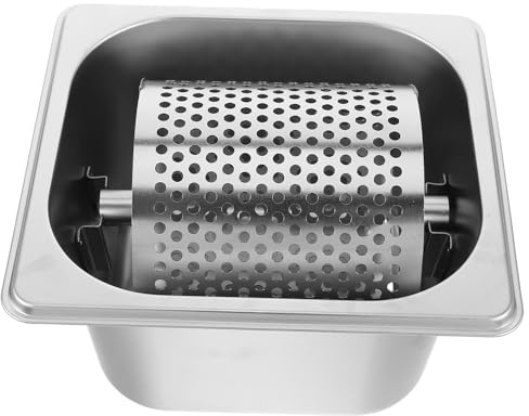 VERDANVERSE Strumento per rullo di burro rullo per burro in metallo per hamburger strumento per imburrare gli hamburger Silver