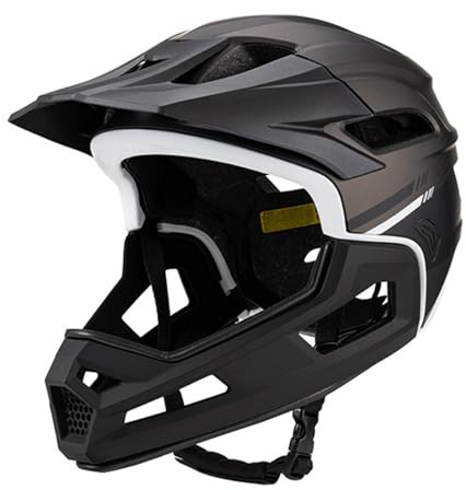 drburpily Mountainbike Integralhjälm Säker och bekväm huvudbonad för vuxna som ger en sportupplevelse. Hjälmen är utformad med ergonomi och flera skydd mot fall och stötar, Titan svart