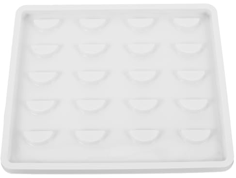 Yardwe Caja de Pestañas Estuche para Pestañas de Plástico Blanco Protege y Organiza para Uso Individual